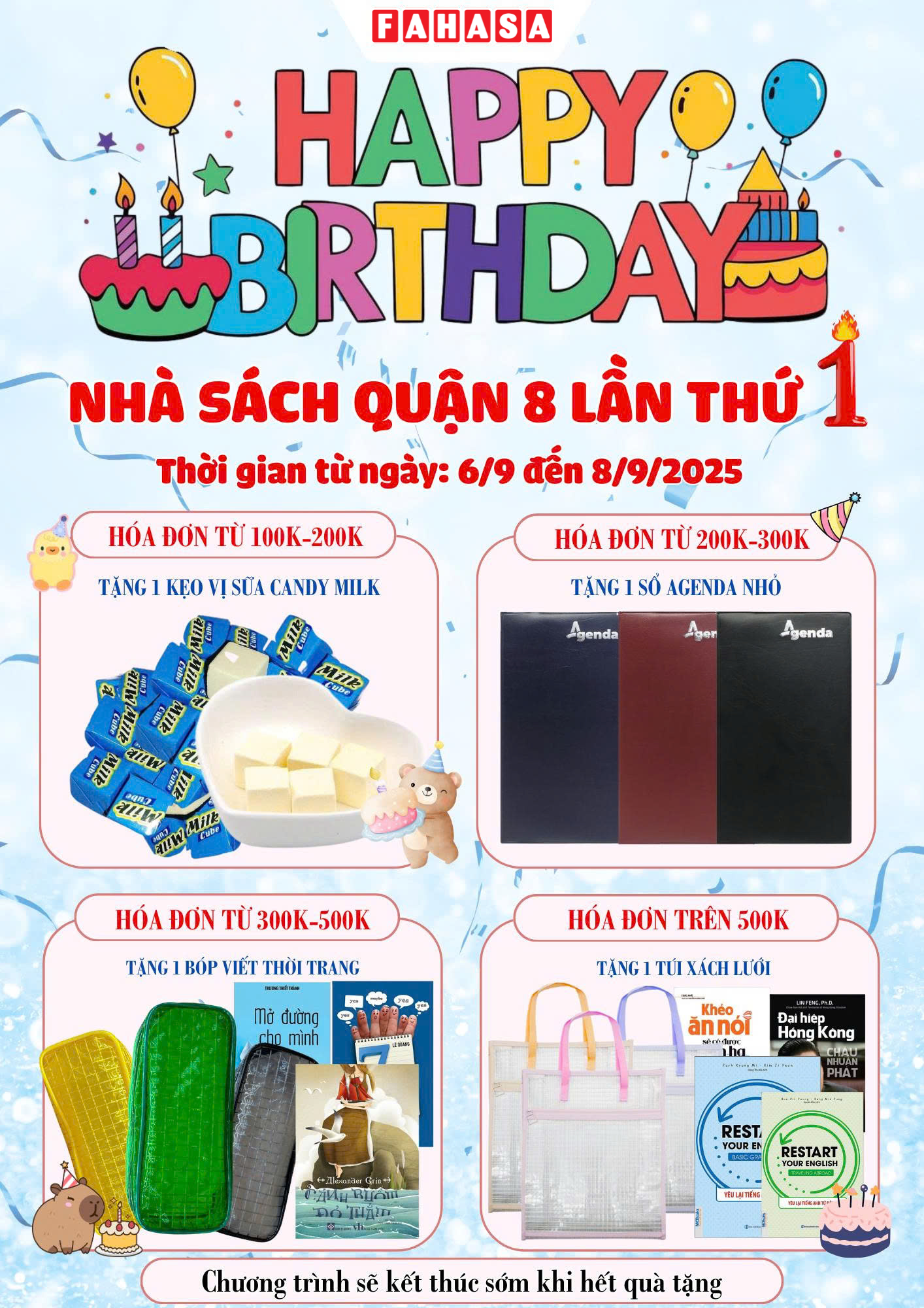 SINH NHẬT FAHASA QUẬN 8