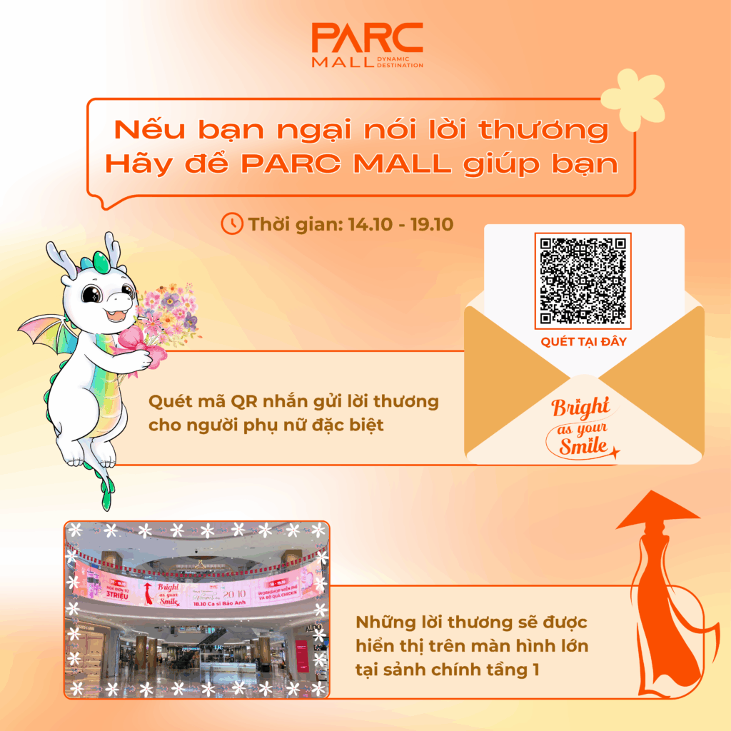 Chương trình trao lời yêu thương 20/10 tại PARC MALL