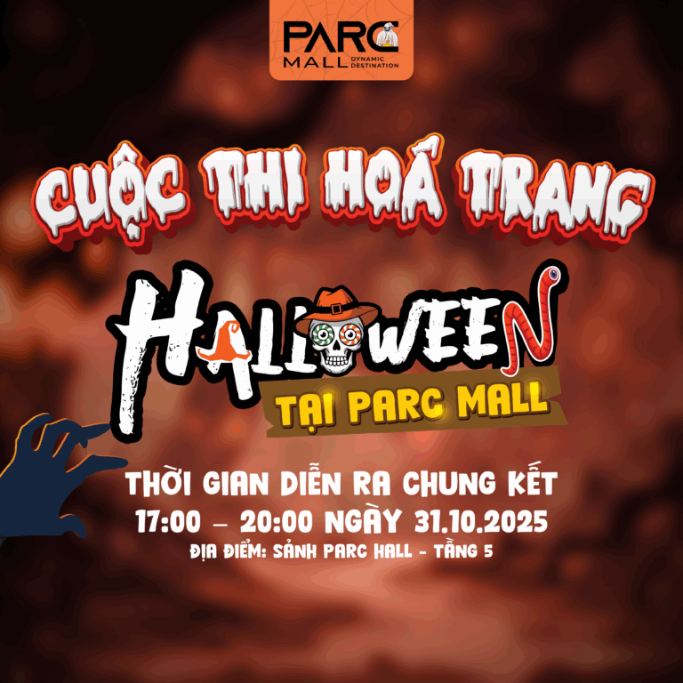 Banner cuộc thi hóa trang Halloween PARC MALL