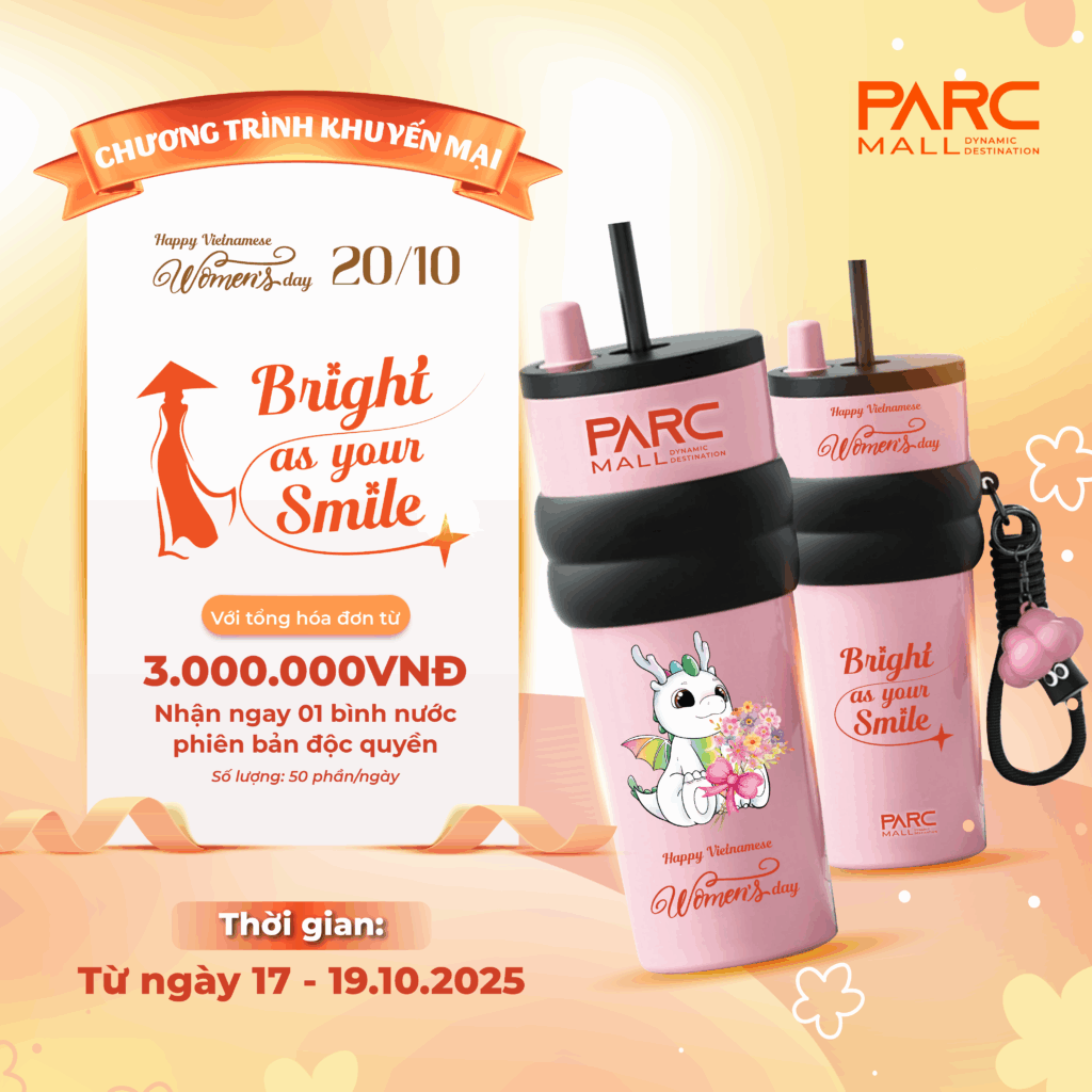 Chương trình khuyến mãi quà tặng ngày phụ nữ Việt Nam tại PARC MALL