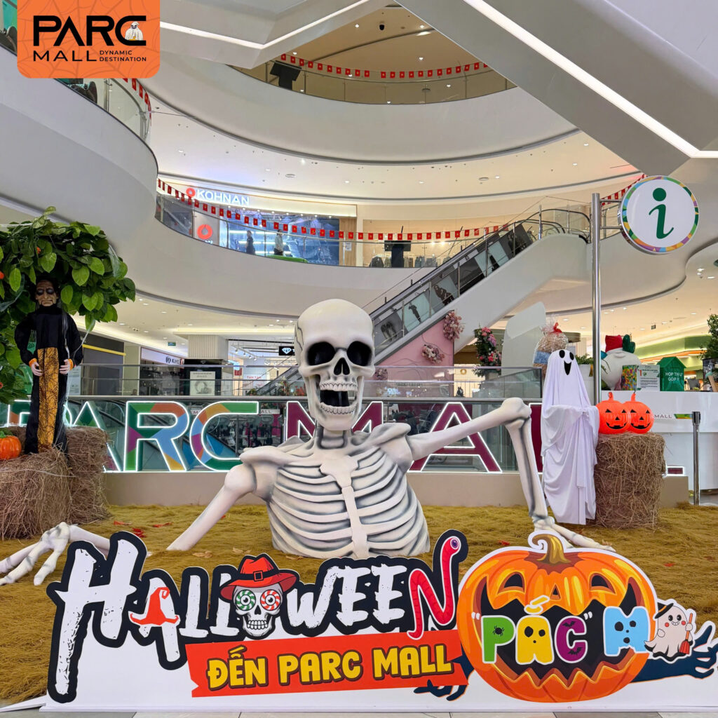 Hệ decor Halloween cực khủng của bộ xương cao 1.56m