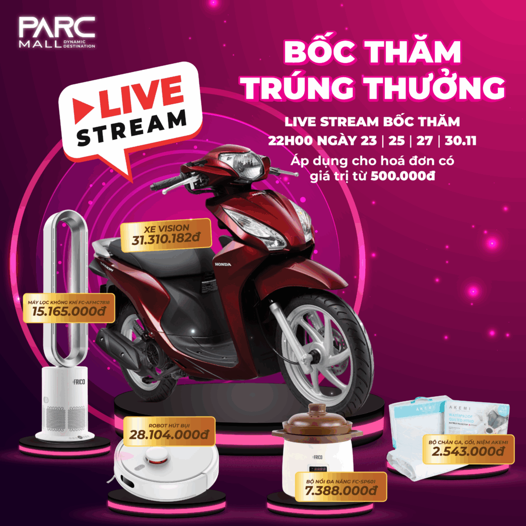 Sự kiện LiveStream bóc thăm trúng thưởng Black Friday