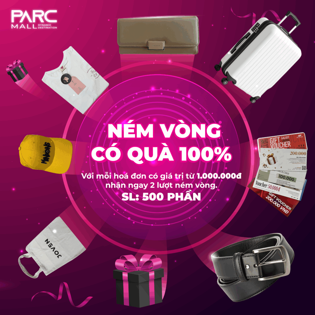 Chương trình khuyễn mãi Ném Vòng Có Quà 100%