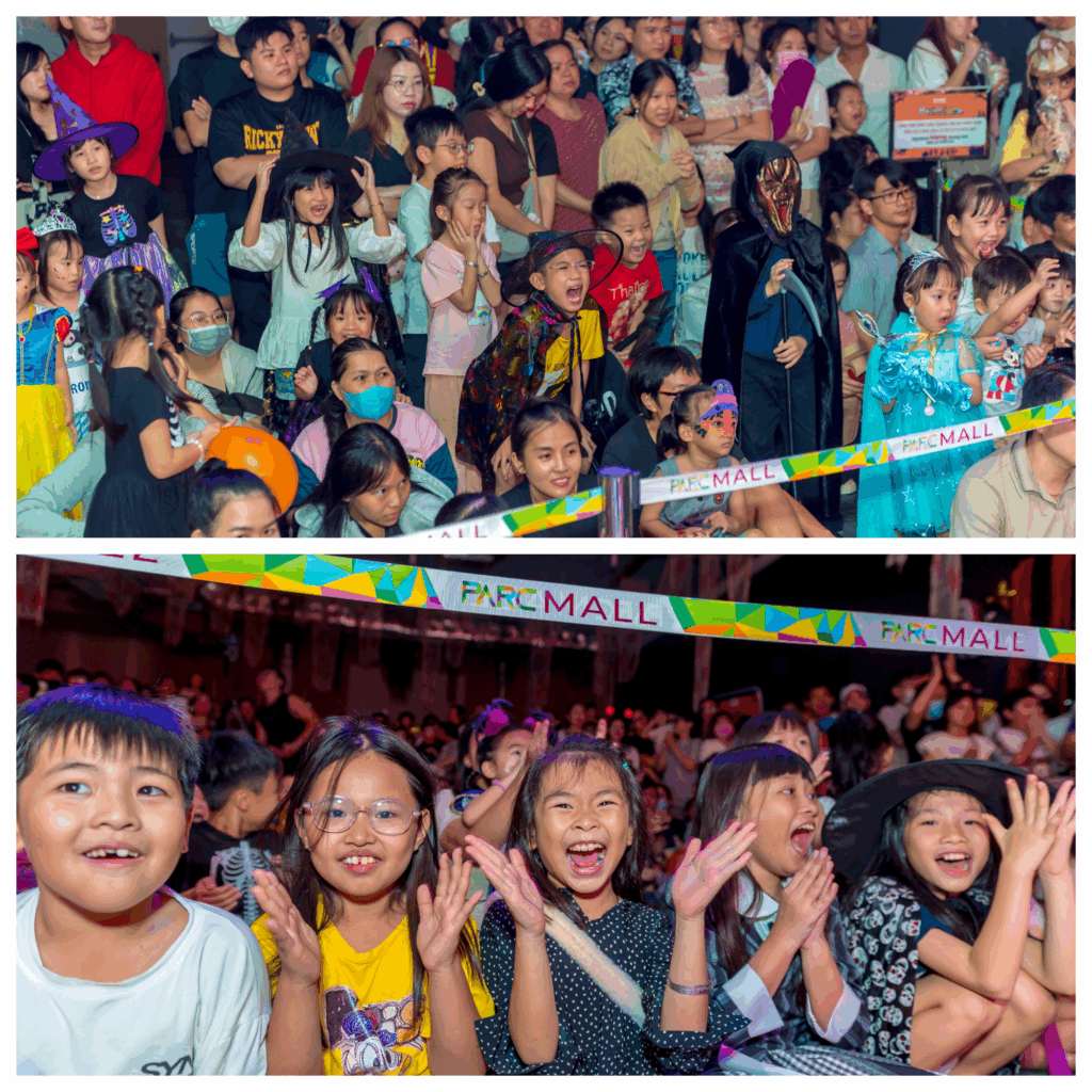 Những hình ảnh vui nhộn của các bạn nhỏ và gia đình tại lễ hội