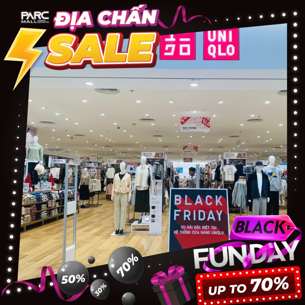 Săn deal cùng chương trình black friday tại các gian hàng PARC MALL