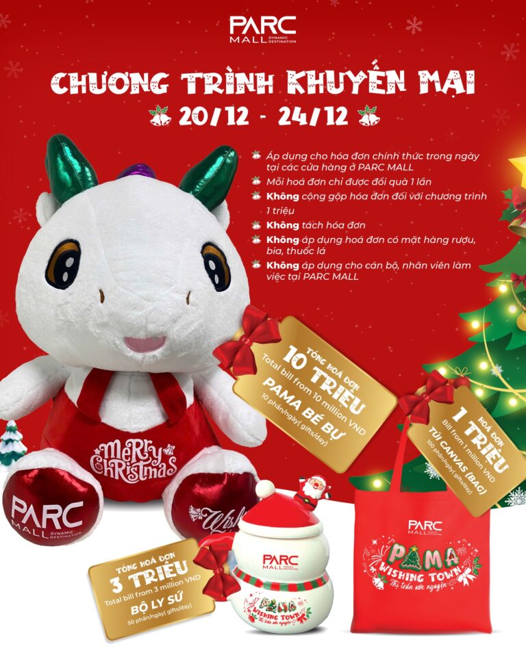 Chương trình khuyến mãi giáng sinh tại PARC MALL