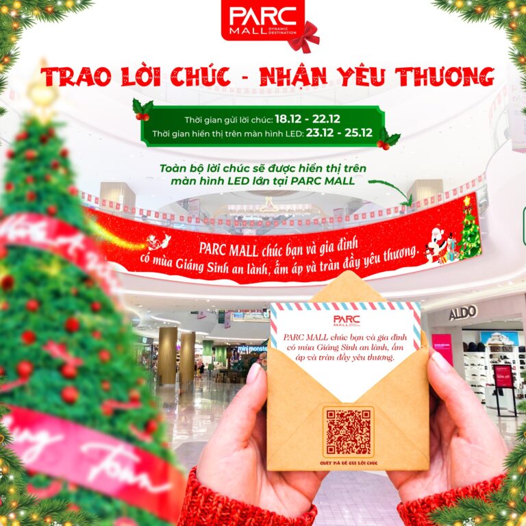 Chương trình trao lời chuc tại màn hình LED PARC MALL