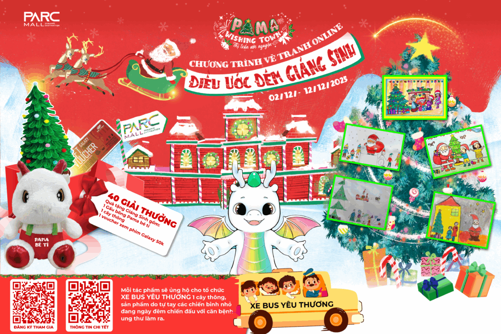 Cuộc thi vẽ tranh Đêm Giáng Sinh tại PAMA WISHING TOWN