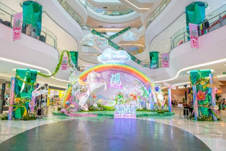 Ảnh poster hệ trang trí tết tại PARC MALL