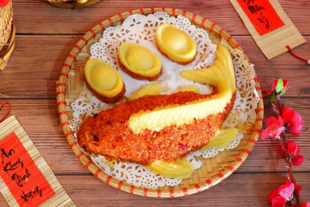 Xôi gấc& Xôi vò trong những mâm cổ tượng trung cho sự may mắn