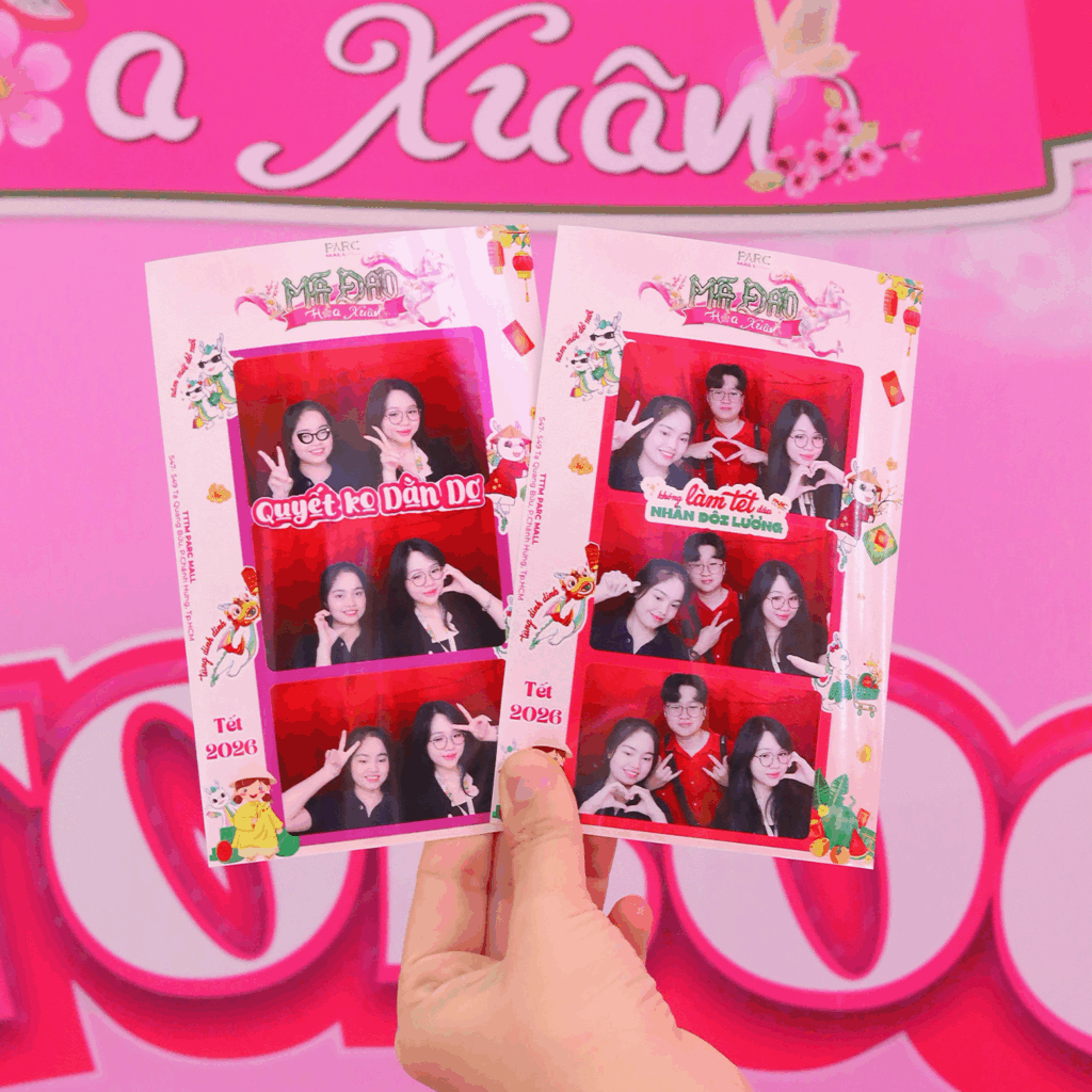 Check-in Photobooth Miễn Phí tại Sảnh Sự Kiện