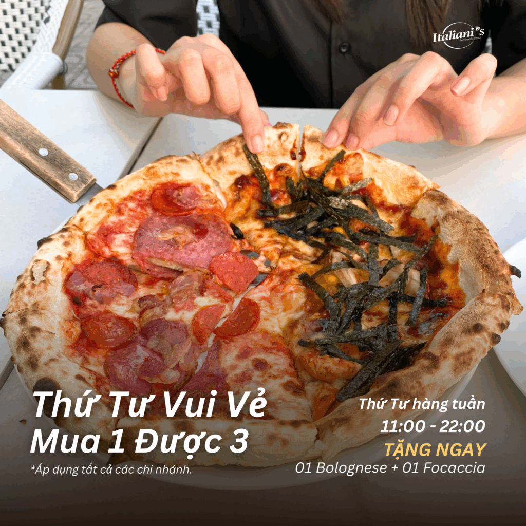 Chương trình Thứ tư Vui vẻ tại Italiani's Pizza PARC MALL