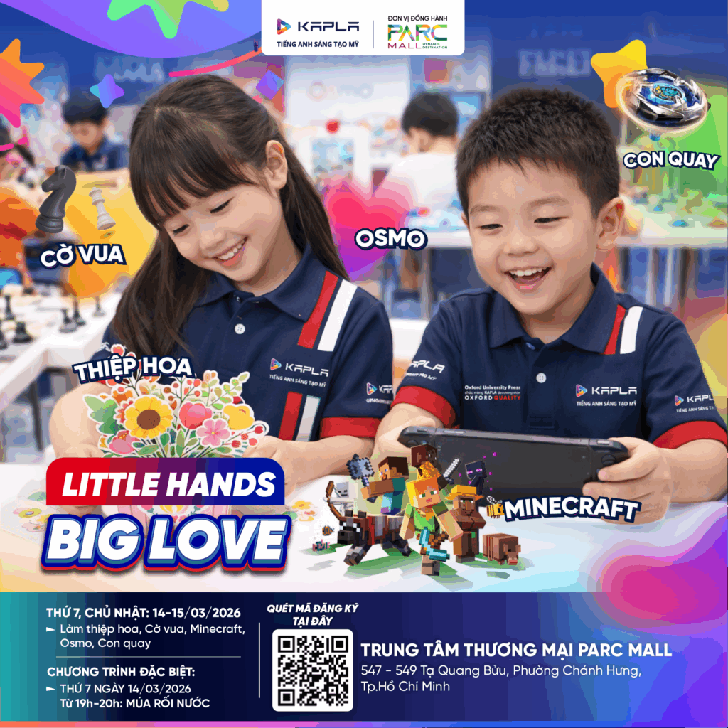 Sự Kiện Little Hands, BIG LOVE Kapla tại sảnh sự kiện