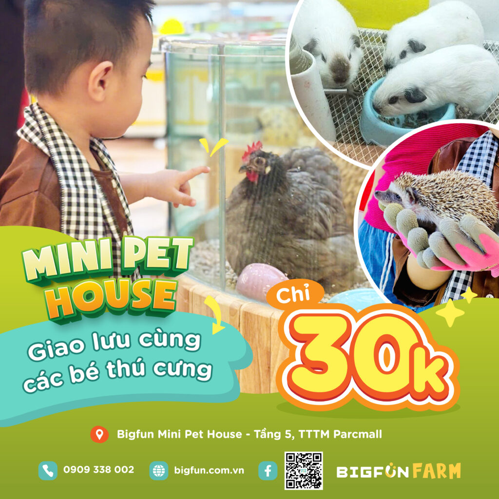 BIGFUN FARM - GIAO LƯU THÚ CƯNG PARC MALL