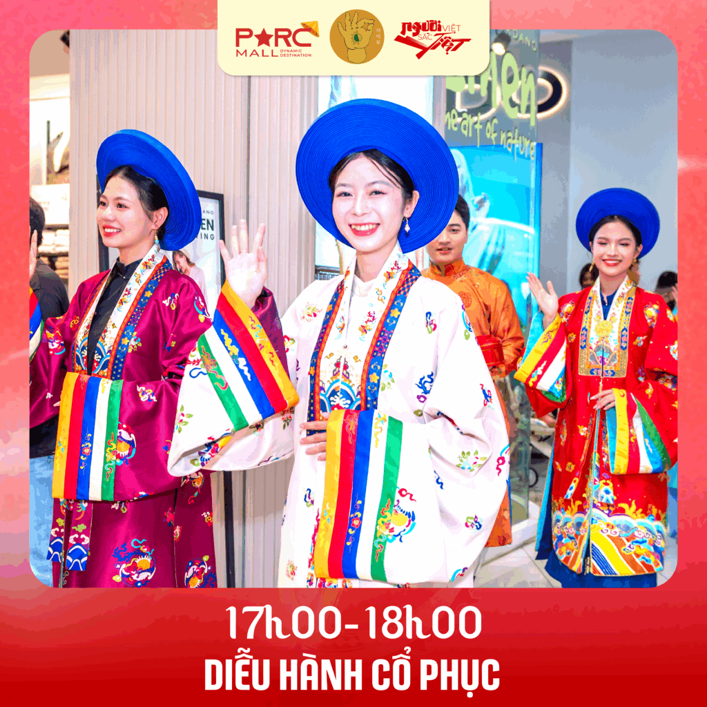 Diễu hành cổ phục tại sảnh sự kiện PARC MALL