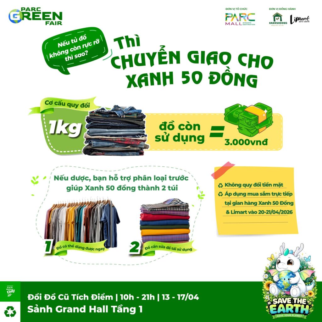 Thông tin chương trình đổi đồ cũ - tích điểm nhận quà