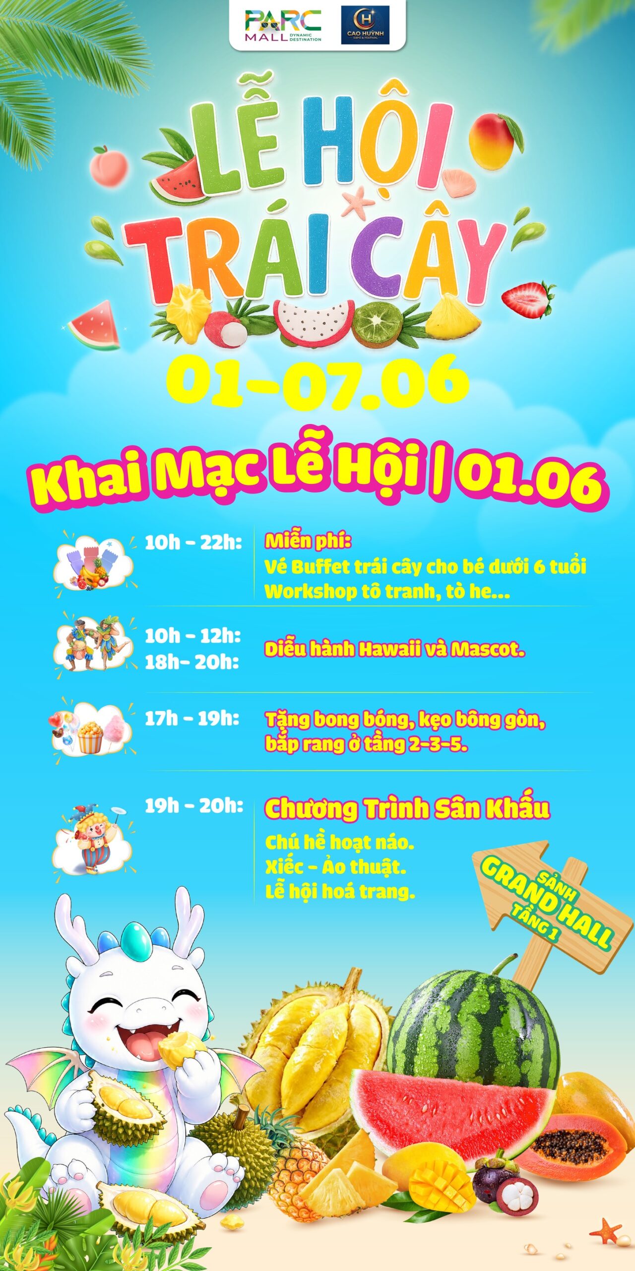 Chuỗi sự kiện Lễ Hội Trái Cây tại PARC MALL 01.06 - 07.06