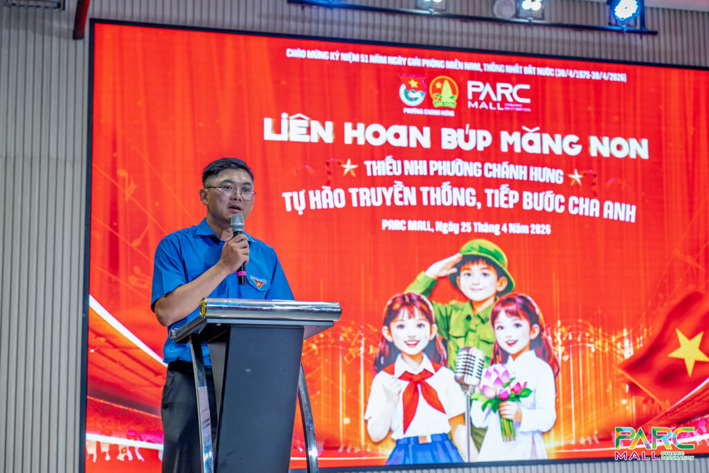Đồng chí Võ Thái Dương phát biểu tại liên hoan búp măng non
