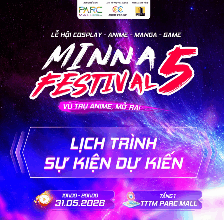 Lịch sự kiện Cosplay Minna Festival mùa 5