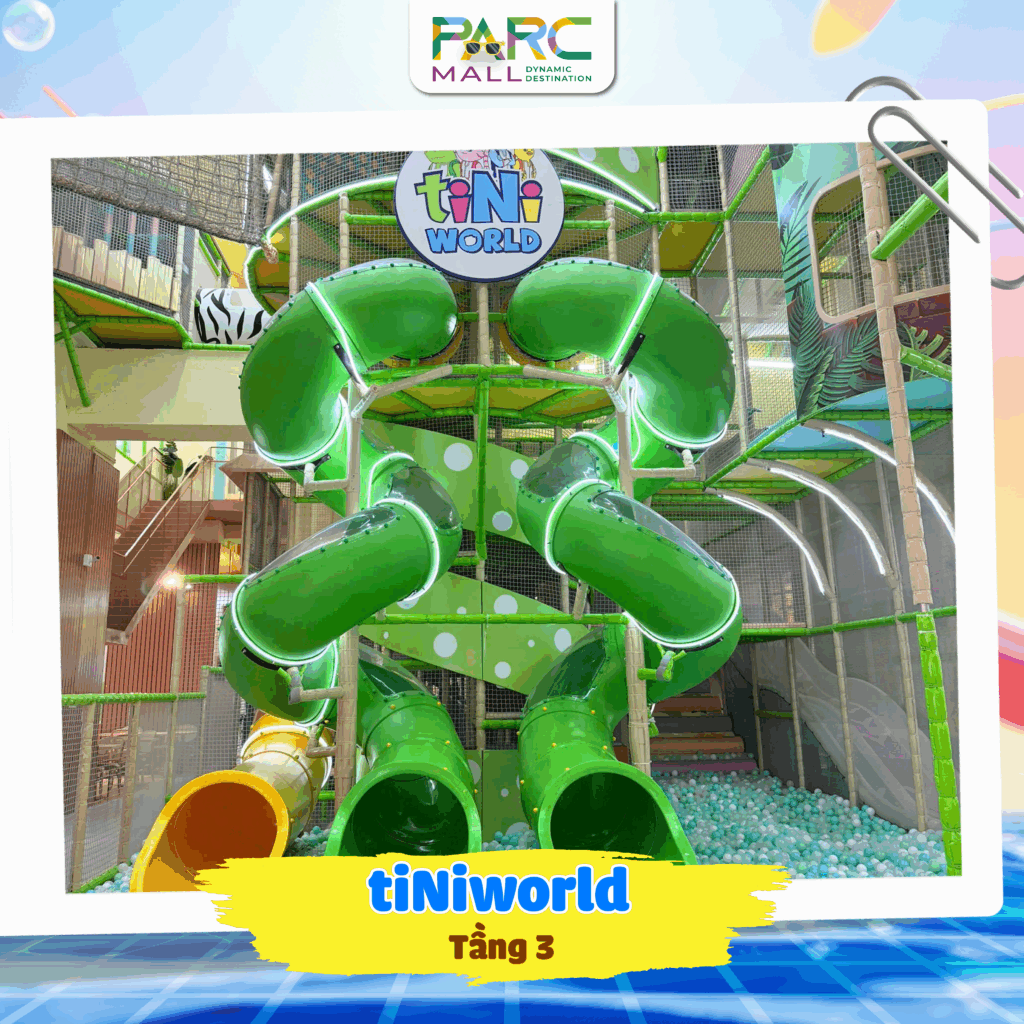khu vui chơi hè TiNiWorld tại PARC MALL