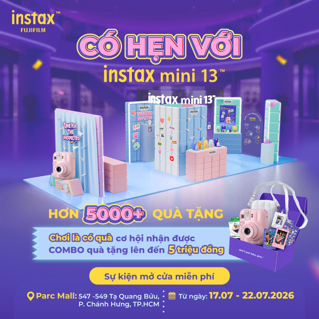 Sự kiện PARC MALL ra mắt sản phẩm mới Máy ảnh INSTAX MINI 13