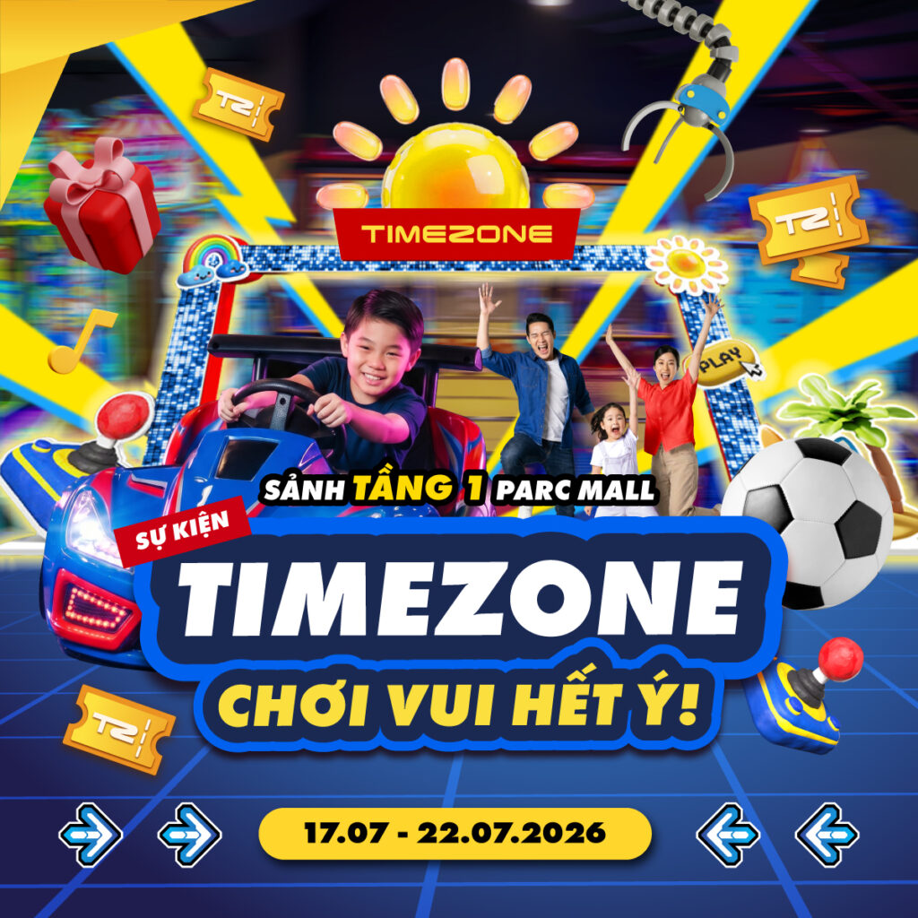 Khu vui chơi giải trí Timezone Tầng 1 PARC MALL