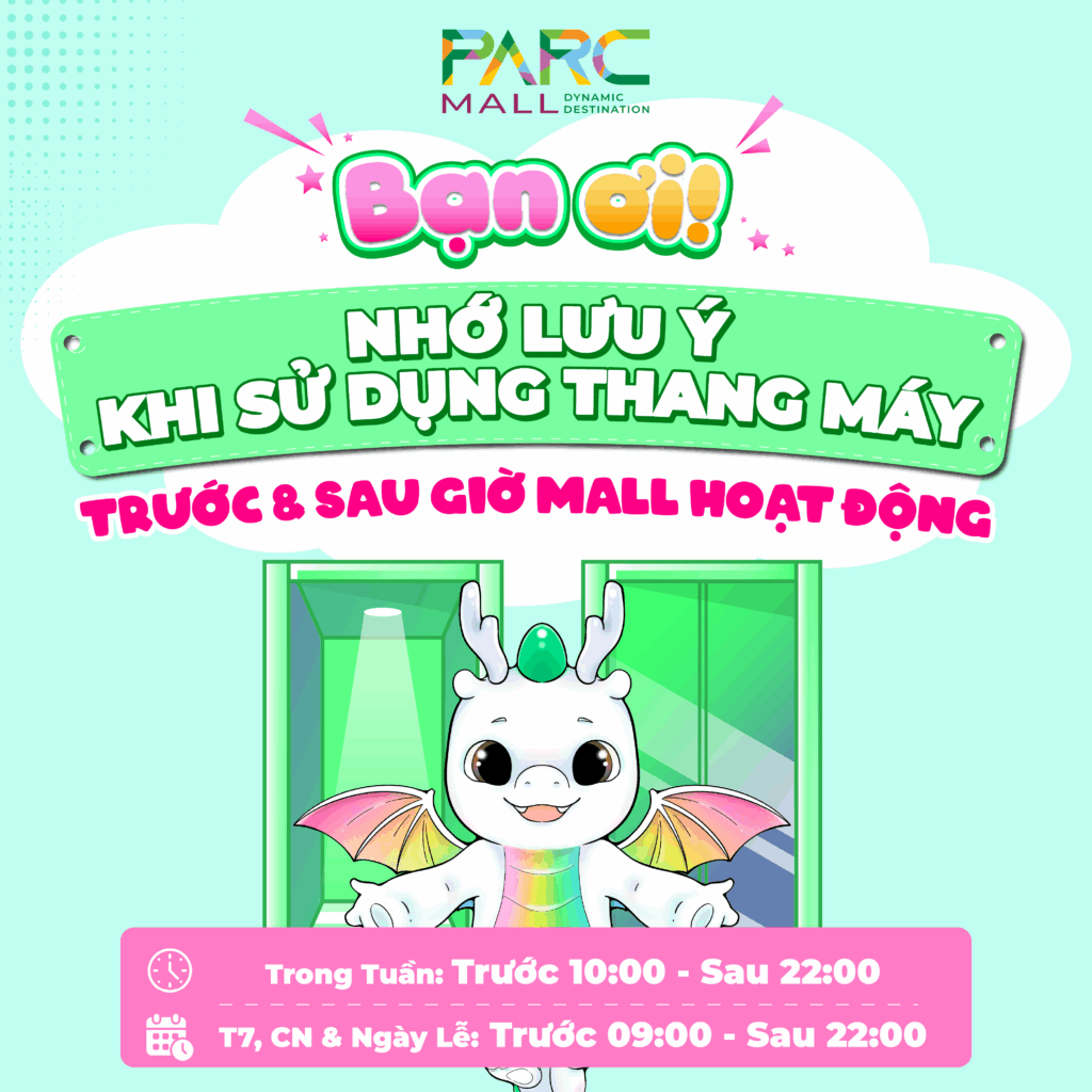 Lịch hoạt động thang máy tại PARC MALL