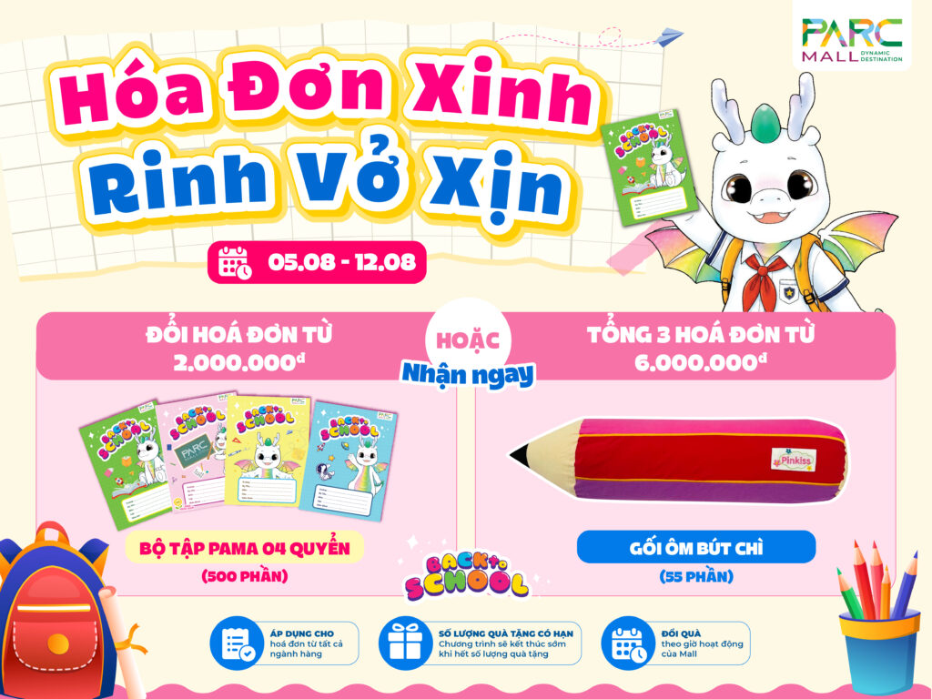 Chương trình khuyến mãi PARC MALL back to school