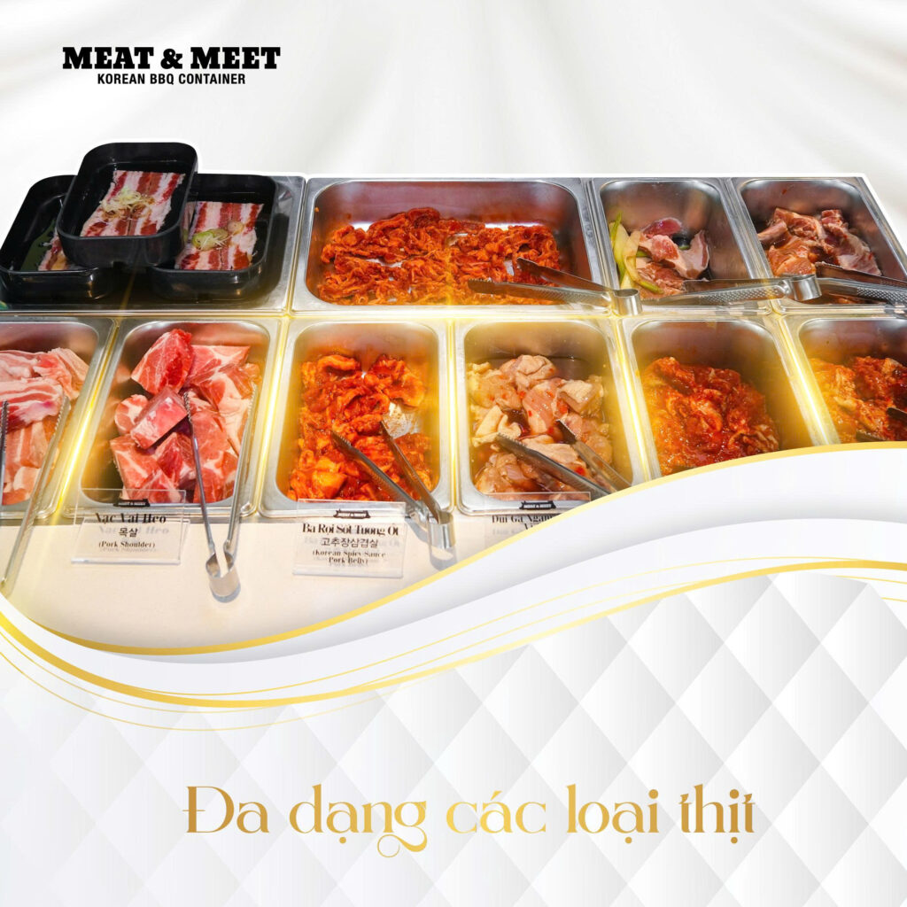 Đa dạng nhiều loại thịt tại Meat & Meet PARC MALL