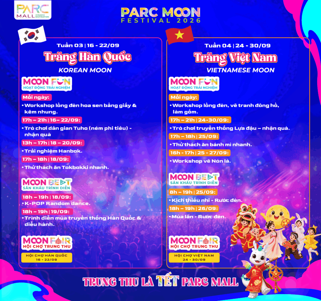 Giao lưu văn hóa đa quốc gia tại tiệc trăng rằm PARC MOON FESITVAL