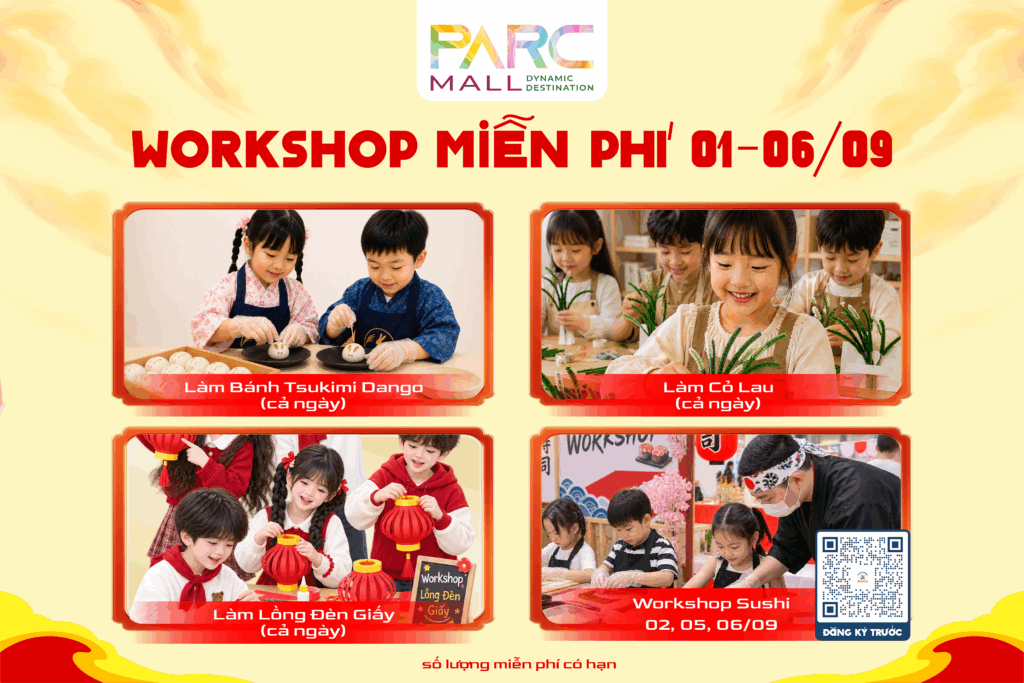 Chuỗi Workshop miễn phí từ ngày 01.09 - 05.09