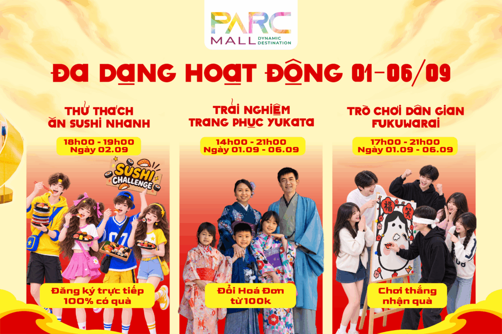 Các hoạt động trải nghiệm tại PARC MOON FESTIVAL 2026
