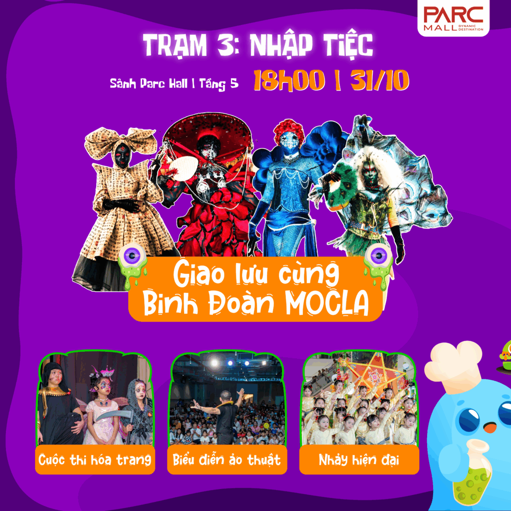Trạm 3 Lễ Hội Hóa Trang Ma Quái Tại PARC MALL