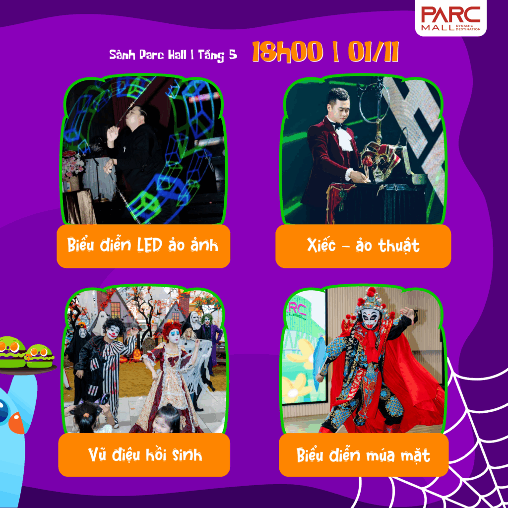 3 Ngày Bùng Nổ Lễ hội Halloween Tại PARC MALL